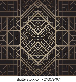 Art deco geometric patterned background (1920's style)