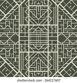 Art deco geometric patterned background (1920's style)