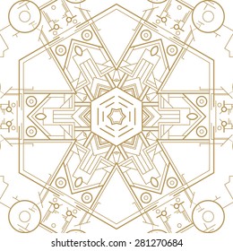 Art deco geometric patterned background (1920's style)