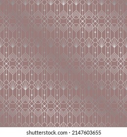 Art deco geometric seamless pattern