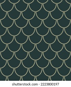 Patrón geométrico sin costuras Art Decó. Papel pintado de los años 20. Fondo vectorial en estilo retro , diseño moderno y elegante con cuentas y guirnaldas para papel de envoltura, cubierta, paquete