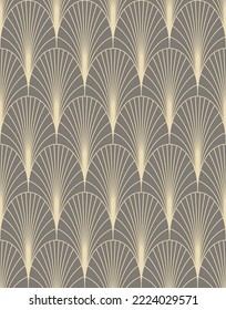 Art Deco geometric seamless pattern. Vintage 1920s wallpaper. Vector background in retro style , trendy and elegant design for wallpaper, wrapping paper, fabric, cover, package