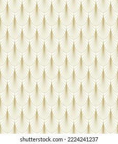 Art Deco geometric seamless pattern. Vintage 1920s wallpaper. Vector background in retro style , trendy and elegant design for wallpaper, wrapping paper, fabric, cover, package