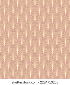 Art Deco geometric seamless pattern. Vintage 1920s wallpaper. Vector background in retro style , trendy and elegant design for wallpaper, wrapping paper, fabric, cover, package