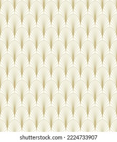 Patrón geométrico sin costuras Art Decó. Papel pintado de los años 20. Fondo vectorial en estilo retro , diseño moderno y elegante para papel de pared, papel de envoltura, tela, cubierta, paquete