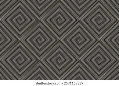 Art deco geometric seamless pattern vector graphic design with rhombus shapes grid. Rich fashion fabric print. Art deco seamless pattern, wallpaper retro print.