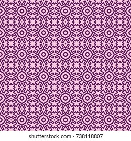 Art Deco Geometric Seamless Pattern. Vector Illustration in purple color. For background, fabric print, decoration