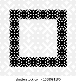 Art deco geometric vintage border frame and pattern. It can be used for invitation, congratulation, retro ornamental design