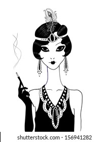 Art deco girl.