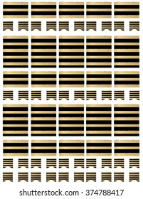 Art deco gold glamboxes,half boxes and small flags stickers for glam planning decorating planners agendas, journals, scrapbooks