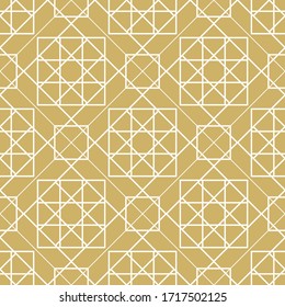 Fondo de patrón de oro art deco sin fisuras.