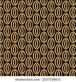 Art deco padrão de ouro sem costura. Repetido padrão de leque dourado. Fundo do nouveau abstrato para design de impressões. Reticulado geométrico repetitivo. Gatsby repete o motivo. Reticulado artdeco chique. Ilustração vetorial