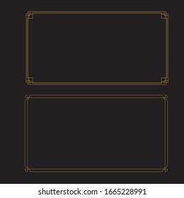 Icono Art Decco Diseño Ilustración de vectores