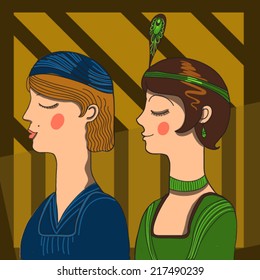 art deco ladies