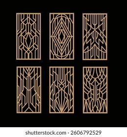Art deco laser cut panel vintage designs
