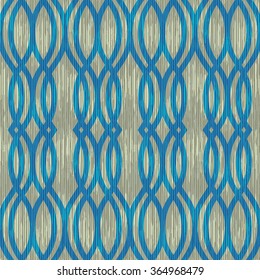 Art deco lattice pattern seamless vector background tile
