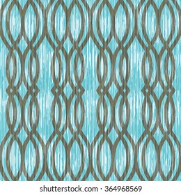 Art deco lattice pattern seamless vector background tile
