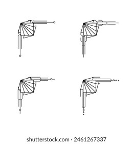 Borde de línea Art Deco. Modernos marcos de oro árabe, bordes de líneas decorativas y Elementos de diseño de Vector geométricos de marco de etiqueta dorada