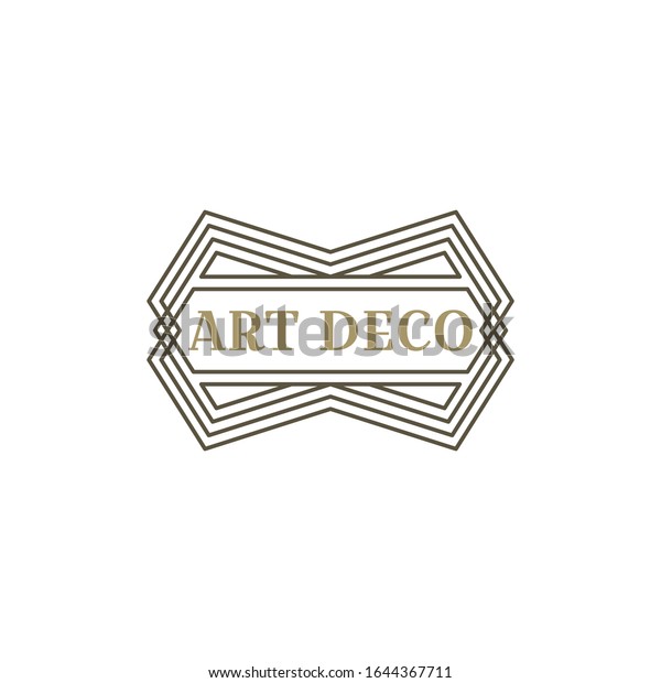 Art deco logo. Vintage label design. Retro badges.\
Vector image.