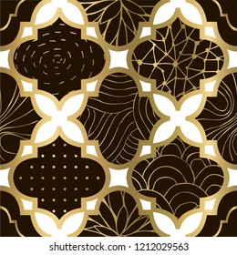 Art deco modern seamless pattern. Vector.  Seamless.