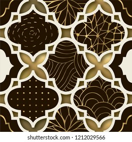 Art deco modern seamless pattern. Vector.  Seamless.