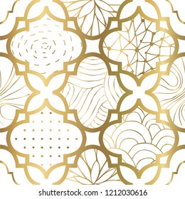 Art deco modern seamless pattern. Vector.  Seamless.