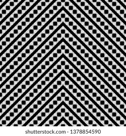Art Deco modern stripes pattern ready for print black and white