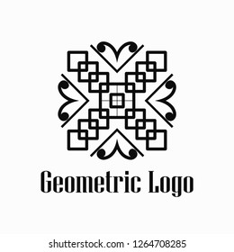 Art deco monochrome luxury antique hipster minimal geometric vintage linear vector logo, badge design for club, bar, cafe, restaurant, hotel, boutique