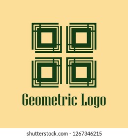 Art deco monochrome luxury antique hipster minimal geometric vintage linear vector logo, badge design for club, bar, cafe, restaurant, hotel, boutique