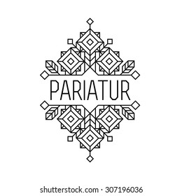 Art Deco Monochrome Luxury Antique Hipster Minimal Geometric Vintage Linear Vector Frame , Border , Label  For Your Logo, Badge Or Crest For Club, Bar, Cafe, Restaurant, Hotel, Boutique