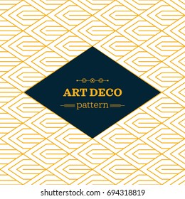 art deco monochrome seamless arabic background