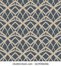 Art Deco, art Nouveau seamless pattern. Vintage design for printing on fabric. Scalable vector graphics. Repeating background. Seamless fabric texture print. Retro ornament.