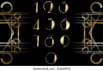 Art Deco Number Pattern