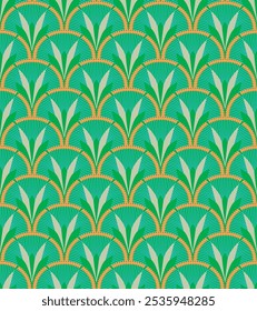 Art Deco ornament with ears