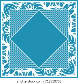 art deco ornament with hexagon. decorative frame. vector illustration