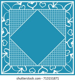 art deco ornament with hexagon. decorative frame. vector illustration