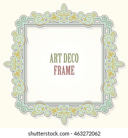 Art deco ornamental frame.