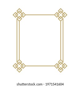 art deco ornamental frame design