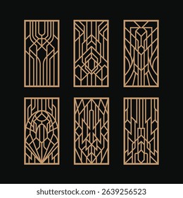 art deco panel laser cut vintage designs