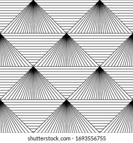 Art Deco pattern. Black and white background