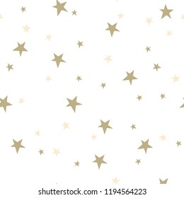 Gold Stars On White Background Stock Photo (Edit Now) 42386254