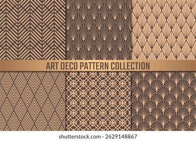 Art Deco Pattern Collection, Art deco seamless background