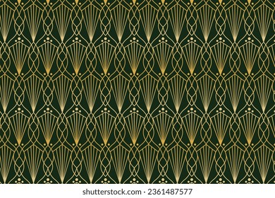 Art deco pattern design. abstract geometric golden background. Art deco wedding, geometric pattern, geometric ornament, linear style. luxury decoration. seamless patterns. vector illustration.