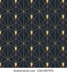 Art deco pattern design. abstract geometric golden background. Art deco wedding, geometric pattern, geometric ornament, linear style. luxury decoration. seamless patterns. vector illustration.