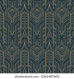 Art deco pattern design. abstract geometric golden background. Art deco wedding, geometric pattern, geometric ornament, linear style. luxury decoration. seamless patterns. vector illustration.