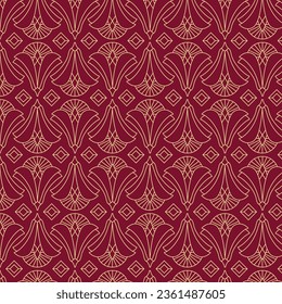 Diseño Art Decó. fondo dorado geométrico abstracto. Boda Art Déco, patrón geométrico, ornamento geométrico, estilo lineal. decoración lujosa. patrones impecables. ilustración vectorial.