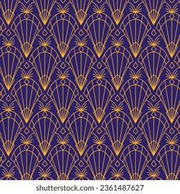 Diseño Art Decó. fondo dorado geométrico abstracto. Boda Art Déco, patrón geométrico, ornamento geométrico, estilo lineal. decoración lujosa. patrones impecables. ilustración vectorial.