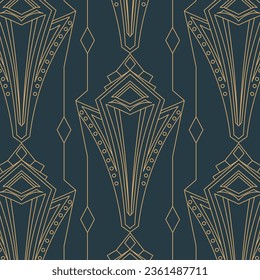 Art deco pattern design. abstract geometric golden background. Art deco wedding, geometric pattern, geometric ornament, linear style. luxury decoration. seamless patterns. vector illustration.