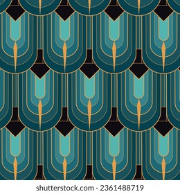 Art deco pattern design. abstract geometric golden background. Art deco wedding, geometric pattern, geometric ornament, linear style. luxury decoration. seamless patterns. vector illustration.