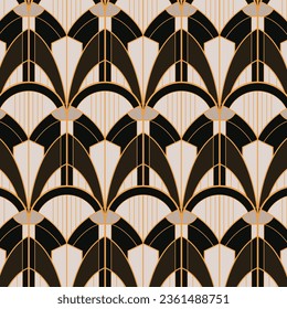 Art deco pattern design. abstract geometric golden background. Art deco wedding, geometric pattern, geometric ornament, linear style. luxury decoration. seamless patterns. vector illustration.